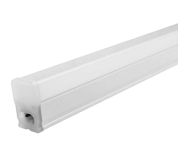 Lâmpada Tubular LED 9W com Calha T8 60cm Branco Quente