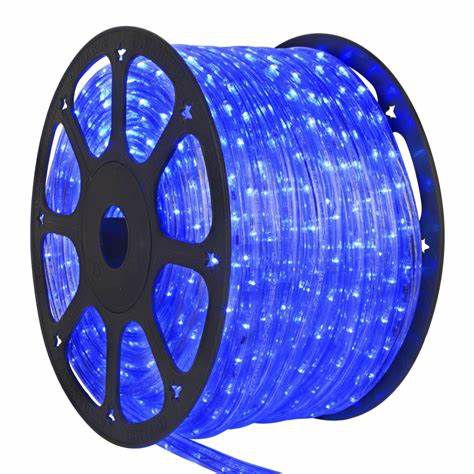 Mangueira LED Azul 12mm 30 LEDs por Metro 220V (Rolo de 100 Metros)
