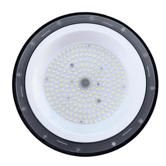 Luminária Industrial High Bay UFO LED 100W Branco Frio Bivolt IP65 - 6 Anos de Garantia