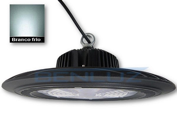 Luminária Industrial High Bay UFO LED 200W Branco Frio Bivolt IP65 - 6 Anos de Garantia