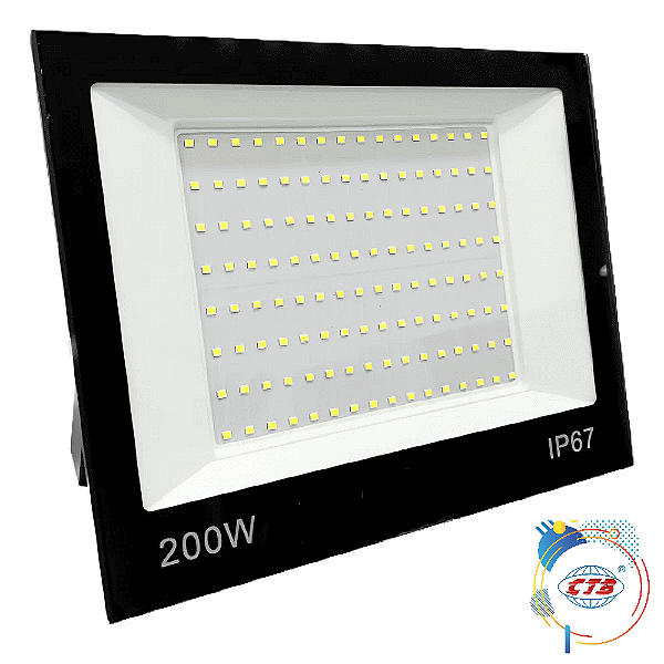 Refletor LED CTB 200W SMD BRANCO FRIO A Prova D'água bivolt 5 ANOS DE GARANTIA