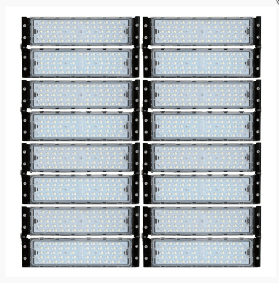 Refletor LED Modular 800W Blindado Branco Frio à Prova D'Água (2 anos de garantia)
