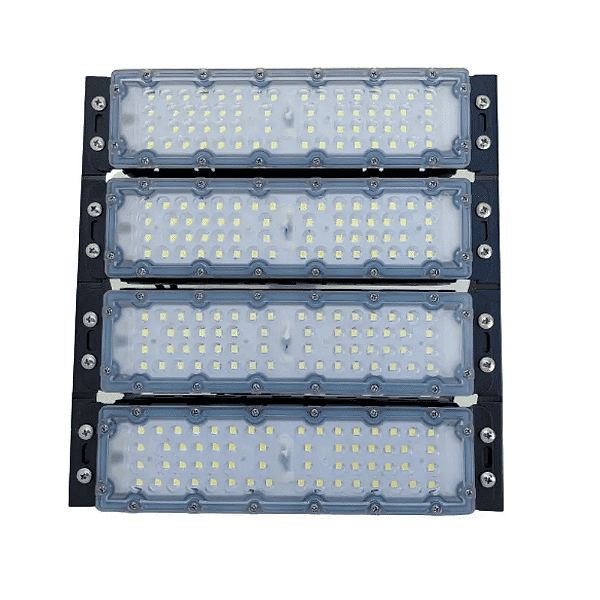 Refletor LED Modular 200W Blindado Branco Frio à Prova D'Água ( 1 ano de garantia )