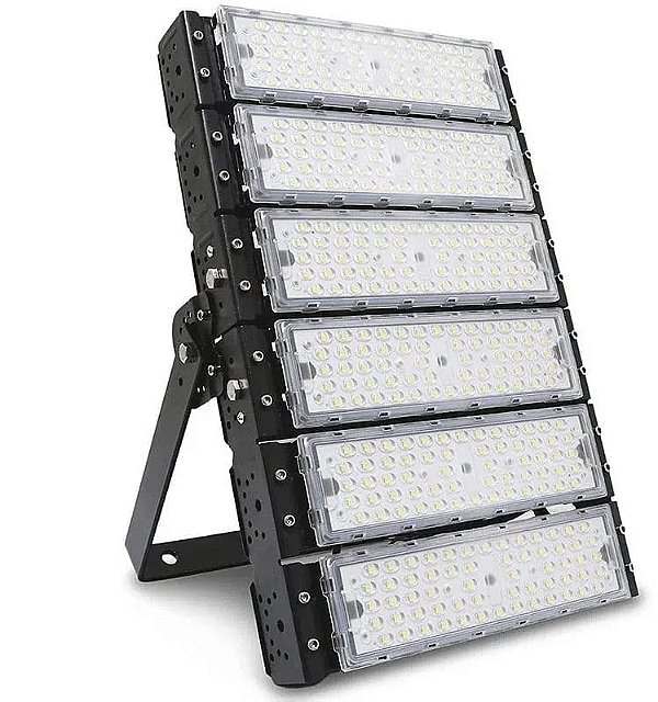 Refletor LED Modular 300W Blindado Branco Frio à Prova D'Água ( 1 anos de garantia )