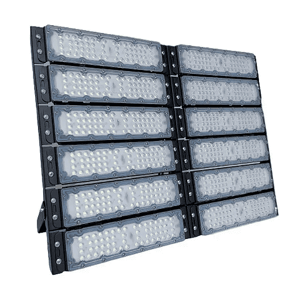 Refletor LED Modular 600W Blindado Branco Frio à Prova D'Água ( 1 anos de garantia )
