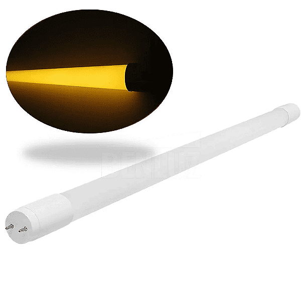 Lâmpada Tubular LED Amarela 9W T8 60cm