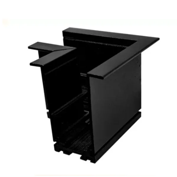 CONECTOR TRILHO  L MAGNETICO EMBUTIR PRETO