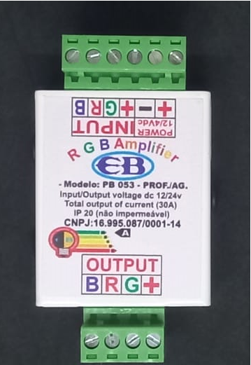 Amplificador de Sinal Profissional Para Fita rgb