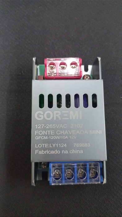 Fonte Chaveada Mini Slim 12v 10a 120w Bivolt