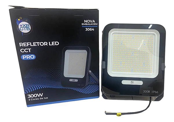 Refletor Led 300w Pro Ip66 Garantia 5 Anos Ctb 3 Cores