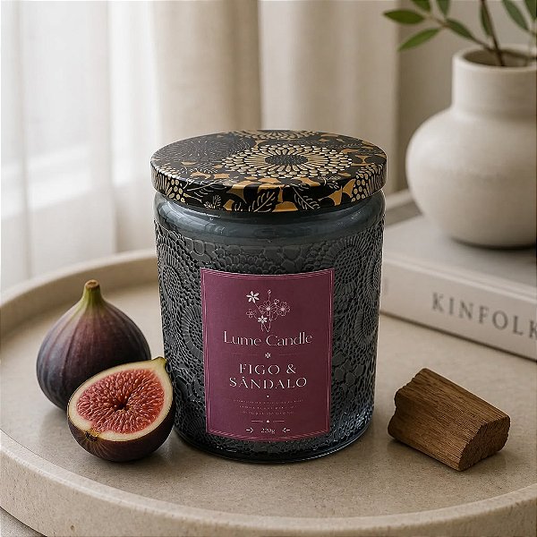 Vela Aromática Figo e Sândalo 220g