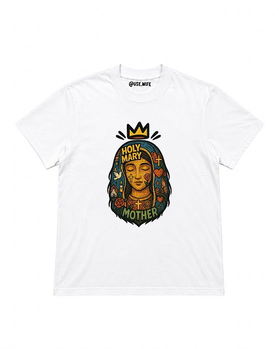Camiseta Holy Mary - Oversized - Masculina