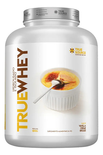True Whey Protein Crème Brûlée 1.810g True Source Sabor Baunilha