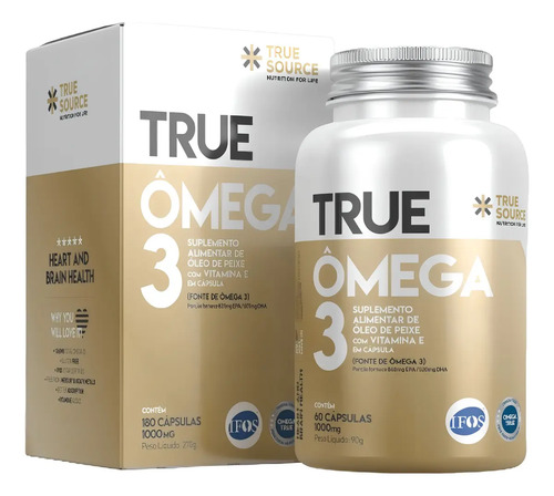 Ômega 3 - True 180 Cápsulas Sem Sabor