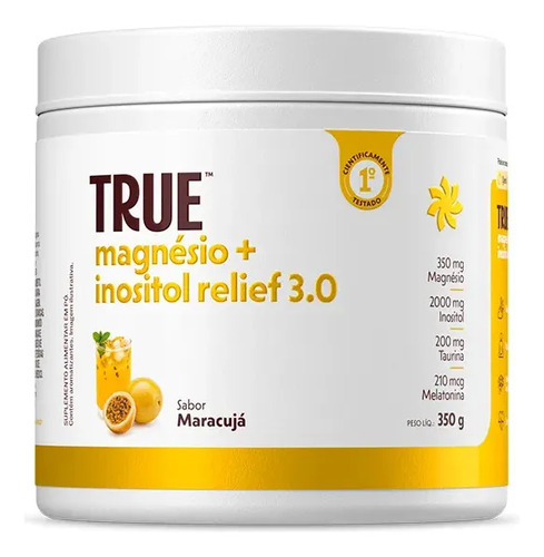 Magnésio + Inositol Relief 3.0 True Source Sabor Maracujá x 350g