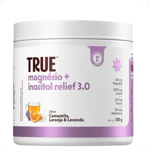 True Magnésio + Inositol Relief 3.0 Camomila E Lavanda 350g
