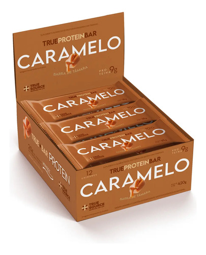 True Protein Bar Caramelo tamara True Source 12 un
