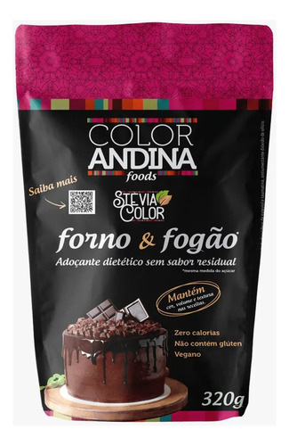 Adocante Culinario Stevia Color Forno e Fogao 320G