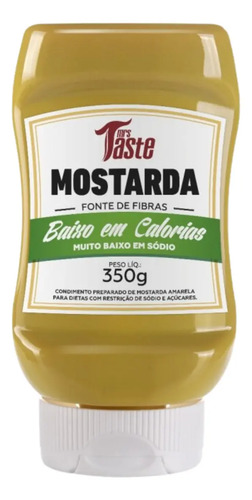 Mostarda Zero Sódio Zero Açúcar Baixo Em Calorias 350g Mrs T