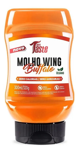 Molho picante Wing Buffalo 320g - Mrs Taste