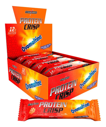 Barra De Proteína Crisp Bar Ovomaltine 12 Unidades Integralm