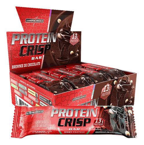 Barra De Proteína Crisp Brownie de Choc 12 Unidades Integral
