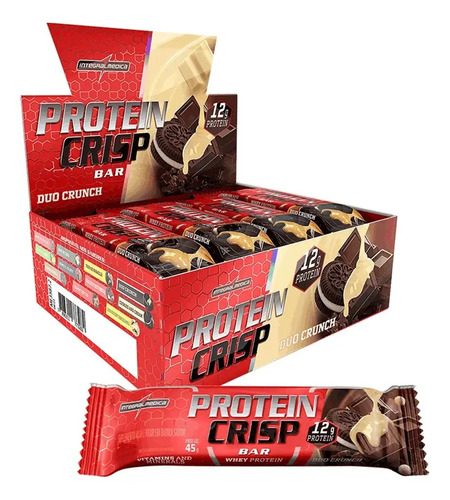 Barra De Proteína Crisp Bar Duo Crunch 12 Unidades Integralm