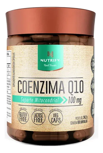 Coenzima Q10 100mg 60 Cápsulas Nutrify