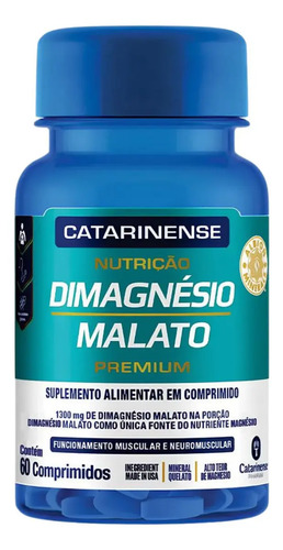 Dimagnesio Malato Premium Catarinense Nutricao 60 caps