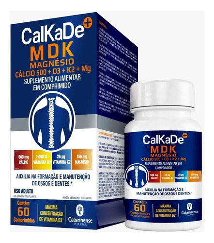 Calkade MDK Catarinense 60 Comprimidos Sabor Sem sabor
