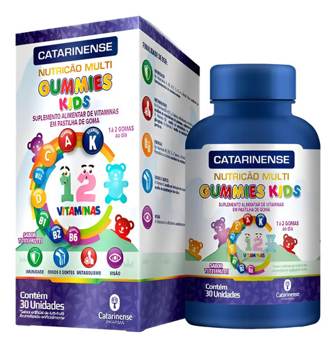 Multi Polivitamínico Gummy Catarinense Vitamina B12 D K B6