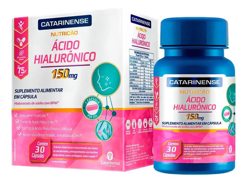 Ácido Hialurônico Catarinense 30 Cápsulas