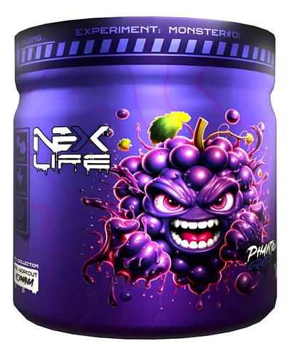 Pre Treino Cafeina Nexlife Sabor Uva 300g