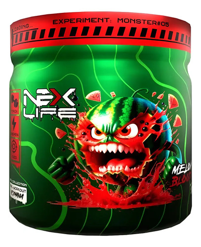 Pre treino cafeina 300g Sabor Melancia NexLife