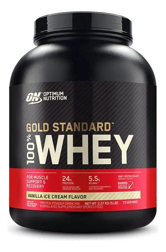 Optimum Nutrition - Gold Standard 100% Whey - 2,27kg - Sabor Baunilha