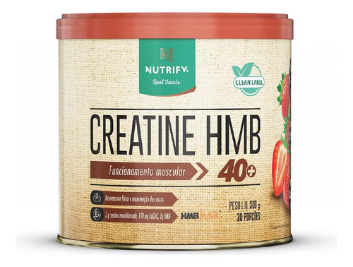 Creatine Hmb Nutrify 300g Morango