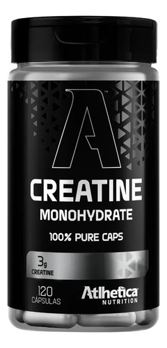 Kit 2x Creatina Monohidratada Pura 3g 120 Caps - Atlhetica Sabor Sem Sabor