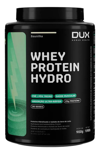 WHEY PROTEIN HYDRO DUX 900G - BAUNILHA
