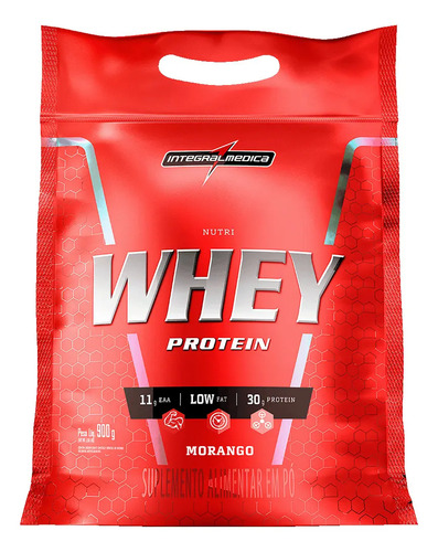 IM NUTRIWHEY MORANGO 900G POUCH