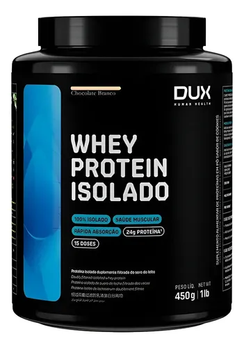 WHEY PROTEIN ISOLADO DUX 450g - CHOCOLATE BRANCO
