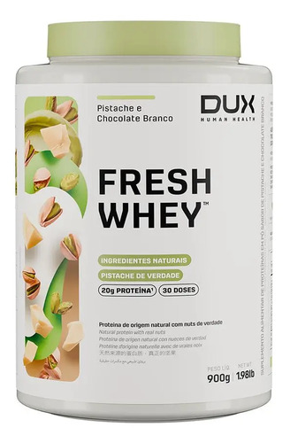 FRESH WHEY DUX 900G - PISTACHE E CHOCOLATE BRANCO