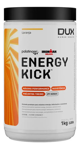ENERGY KICK 1000G DUX - LARANJA