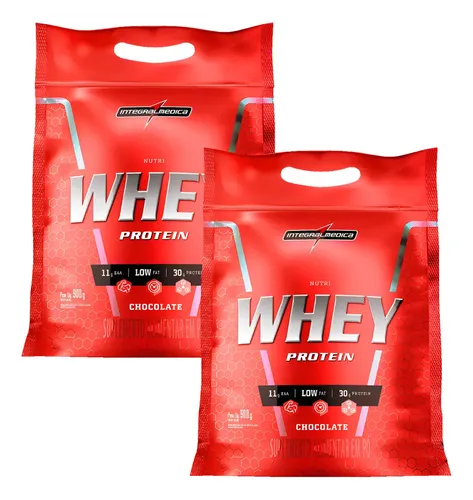 KIT 2 NUTRIWHEY CHOCOLATE 900G POUCH