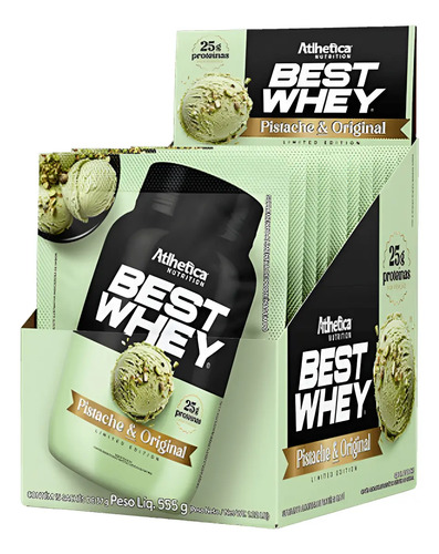 BEST WHEY (DISPLAY C/15 SACHETS DE 37G) PISTACHE & ORIGINAL