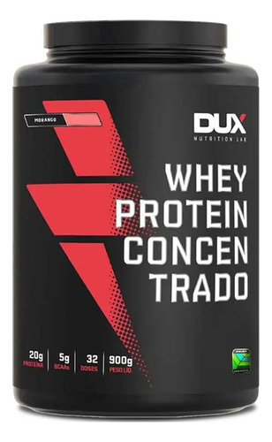 WHEY PROTEIN CONCENTRADO DUX 900G - MORANGO