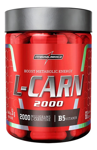 L-CARN 60 CAPS INTEGRALMEDICA