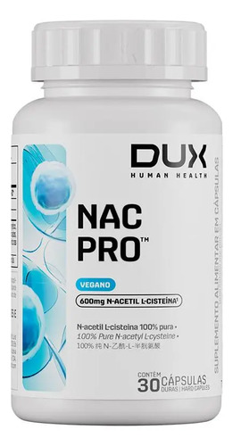NAC PRO - 30 CAPSULAS - DUXNUTRITION