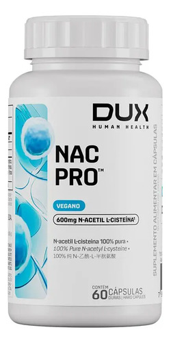 NAC PRO - 60 CAPSULAS - DUXNUTRITION