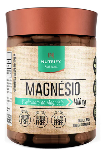 MAGNESIO BISGLICINATO - 60 CAPS - NUTRIFY