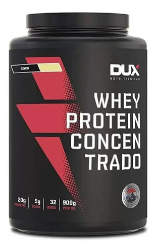 WHEY PROTEIN CONCENTRADO 900G - COCO - DUX NUTRITION